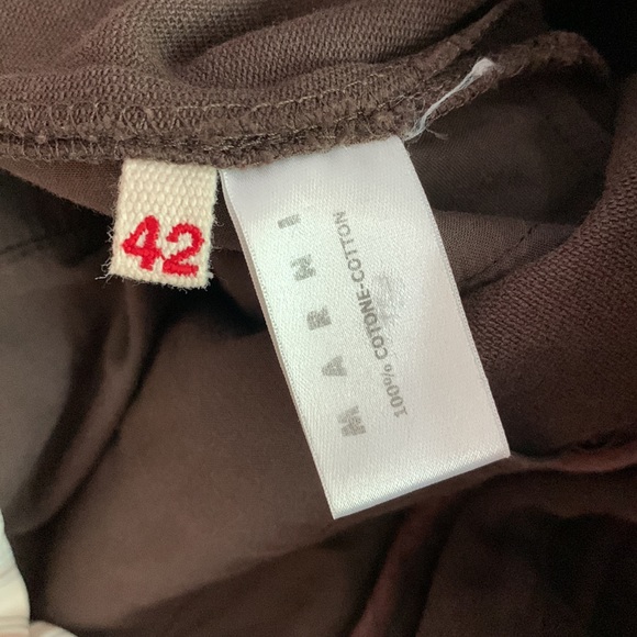 Marni size 42, chocolate brown cropped pants - Picture 4 of 4